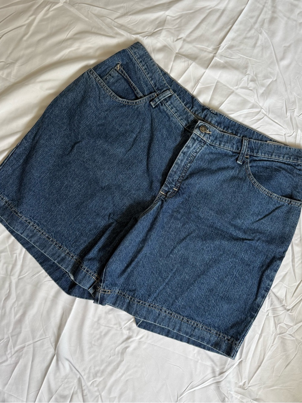 Riders by Lee Dark Blue High-Rise Denim Shorts